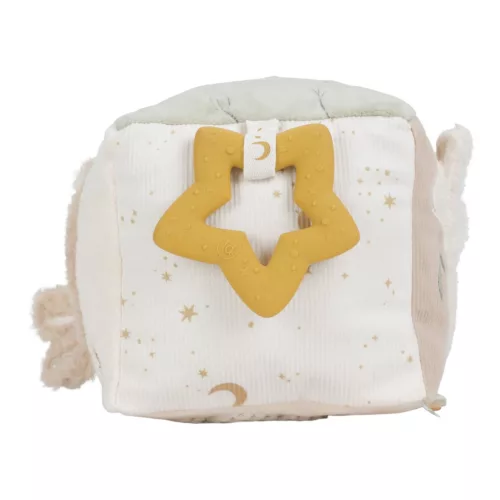 Little Dutch készségfejlesztő plüss kocka - Newborn Naturals