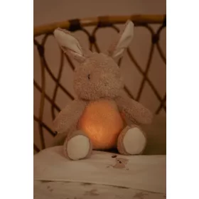   Little Dutch alvást segítő zenélő nyuszi éjjeli fénnyel - Newborn Naturals