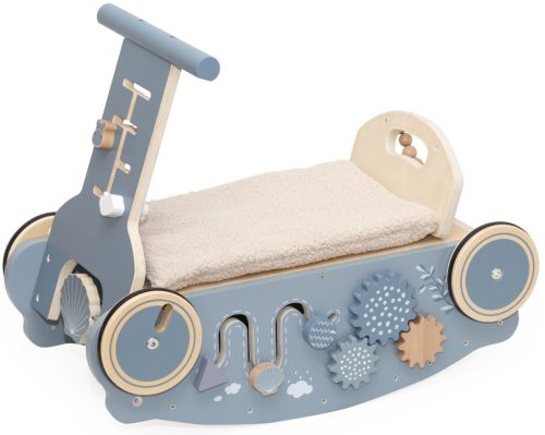 Label Label 3 az 1-ben Hintaló, Járássegítő és Kismotor - Kék