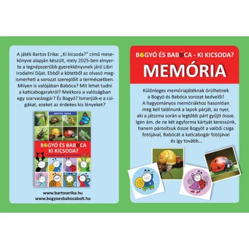 Bogyó és Babóca - Ki kicsoda? - Memória játék