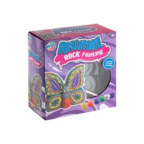   Grafix - Moxy Kavics figura kifestő készlet festékkel és ecsettel, Pillangó