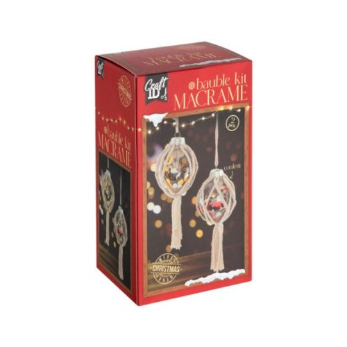 CraftArt - Makramé karácsonyfadísz készítő kreatív készlet 
