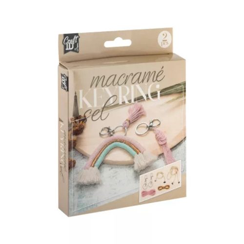 CraftArt - Makramé készítő kreatív készlet, Kulcstartók 