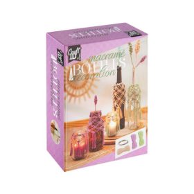   CraftArt - Makramé készítő kreatív készlet, üvegdekorációk virágokkal