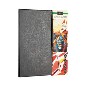   CraftArt - Nassau festés számok szerint fekete vászonra, Oroszlán