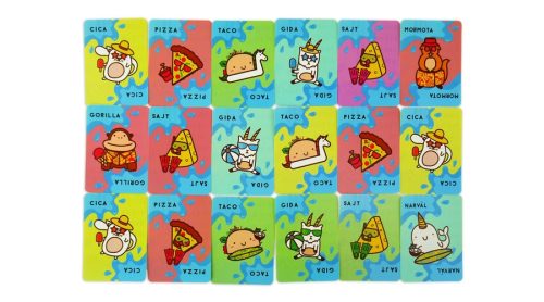 Vízálló cica, pizza, taco, gida, sajt