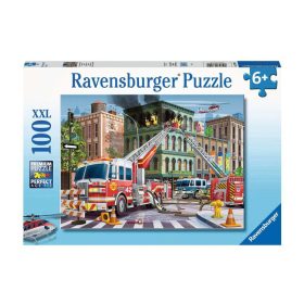 Puzzle 100 db - Tűzoltóautó