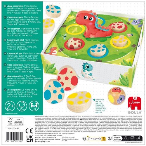 Goula - Dínó kaland - kooperációs társasjáték 