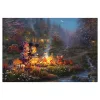 Disney - Mickey & Minnie meghitt tábortűznél -200db puzzle