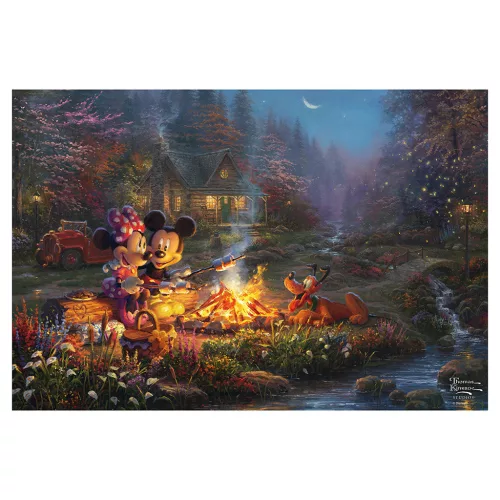 Disney - Mickey & Minnie meghitt tábortűznél -200db puzzle