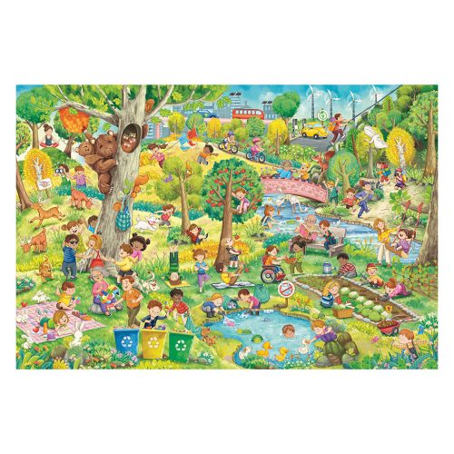 Védjük a környezetet játék és szórakozás közben! -150 db-os kirakó