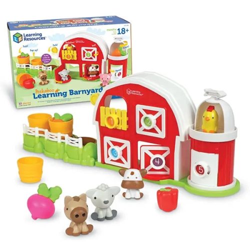 Peekaboo farm játszóház kicsiknek - Learning Barnyard Playset