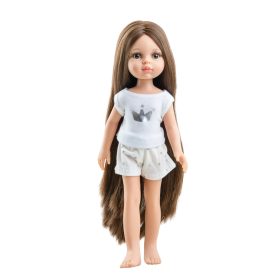   Paola Reina - Las Amigas játékbaba - Carol-  Hosszú hajjal, pizsamában