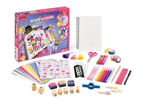 Kreatív scrapbooking készlet, 70 darabos, MAPED CREATIV "Scrapbooking Color Mix"