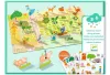 Djeco - Matricázós sztorik, 3D - Farm -Felemelhető matricákkal