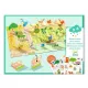 Djeco - Matricázós sztorik, 3D - Farm -Felemelhető matricákkal