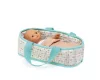 Djeco - Mini Sasha - Játékbaba - mózeskosárral , 20 cm
