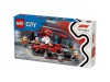 LEGO City 60443- F1-es boxutca és személyzet, Ferrari versenyautóval