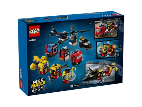 LEGO City 60462 - Nagyszerű járművek 3 az 1-ben - Helikopter, tűzoltóautó, tengeralattjáró