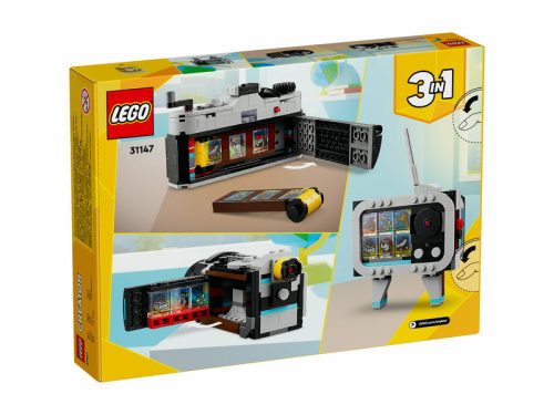 LEGO Creator 31147 -  Retró fényképezőgép - 3 az 1-ben fényképezőgép, kamera, televízió