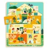 Djeco - Formaillesztő, formaberakó puzzle - Vendégségben - Chez Leo