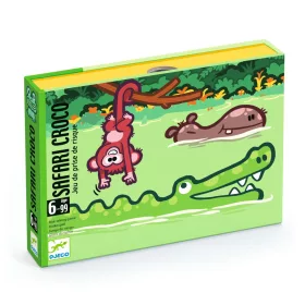 Djeco - Krokodil Szafari - Kártyajáték - Safari Croco