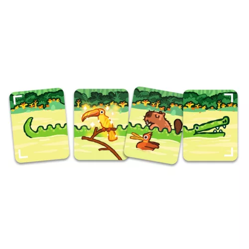 Djeco - Krokodil Szafari - Kártyajáték - Safari Croco