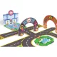 Djeco - Crazy Motors autópálya - Városi úthálózat épület elemekkel - Padló puzzle
