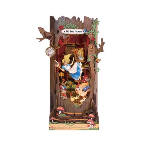 Alíz Csodaországban - DIY könyvespolc díszítő - Book nook