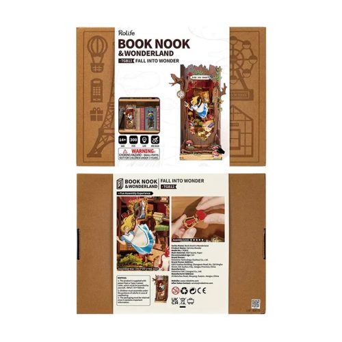 Alíz Csodaországban - DIY könyvespolc díszítő - Book nook