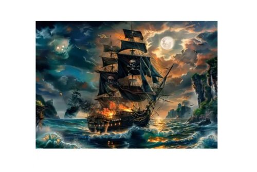 Clementoni - Kísértetjárta tengerek kalózai - 300 db-os SuperColor puzzle