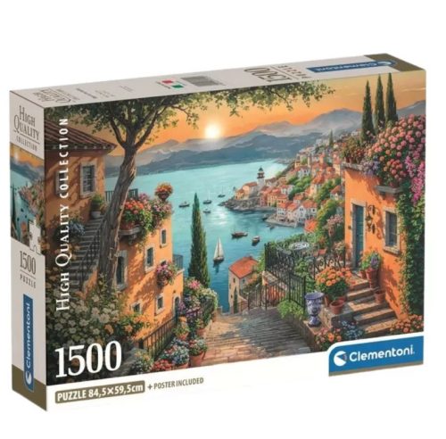 Clementoni - A kikötő felé - 1500 db-os Compact puzzle