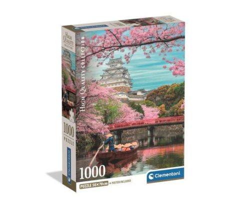 Clementoni - Himeji kastély tavasszal - 1000 db-os High Quality Collection Compact puzzle