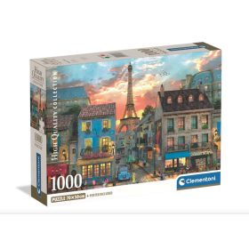   Clementoni - Párizs utcái - 1000 db-os High Quality Collection Compact puzzle