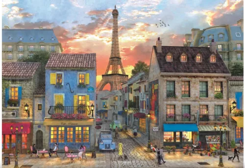 Clementoni - Párizs utcái - 1000 db-os High Quality Collection Compact puzzle