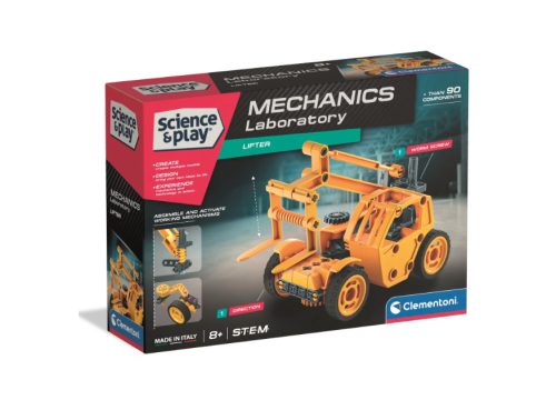 Clementoni -Mechanikai labor - targonca építőkészlet