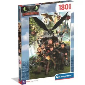   Clementoni 180 db-os SuperColor puzzle - Így neveld a sárkányodat