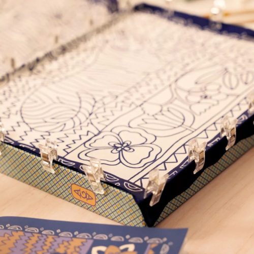 AGA - Műterem - Selyemfestés - Tigrisek - Selyemsállal