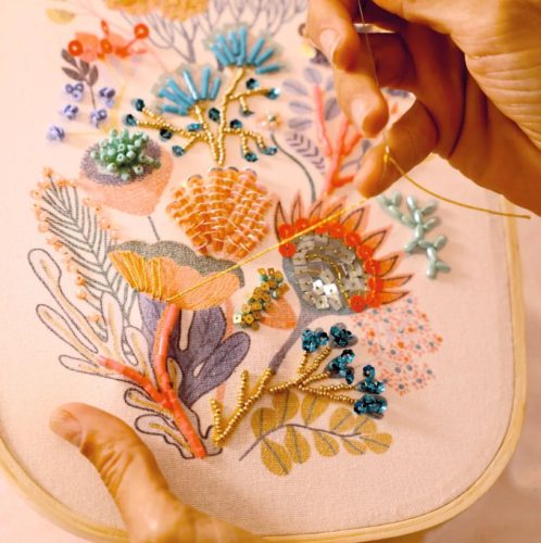 AGA - Műterem - Gyöngyhímzés - Gyöngyvirág 