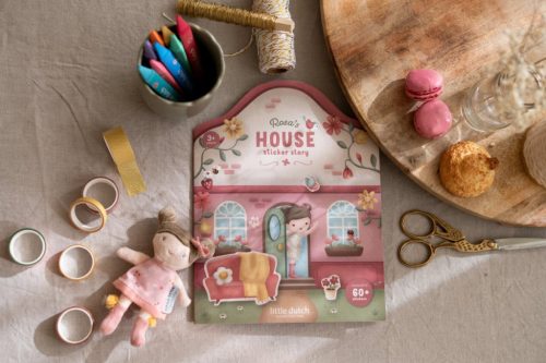 Little Dutch újrafelhasználható matricás füzet - Rosa és barátai