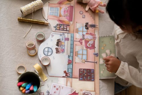 Little Dutch újrafelhasználható matricás füzet - Rosa és barátai