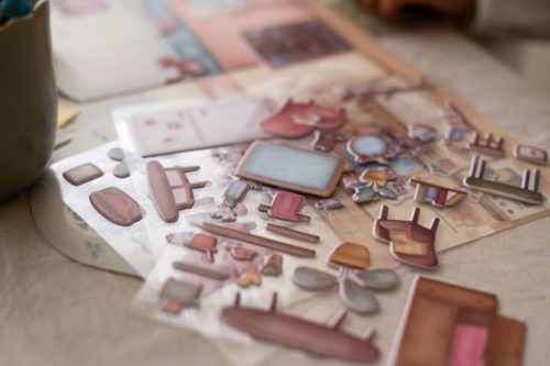 Little Dutch újrafelhasználható matricás füzet - Rosa és barátai