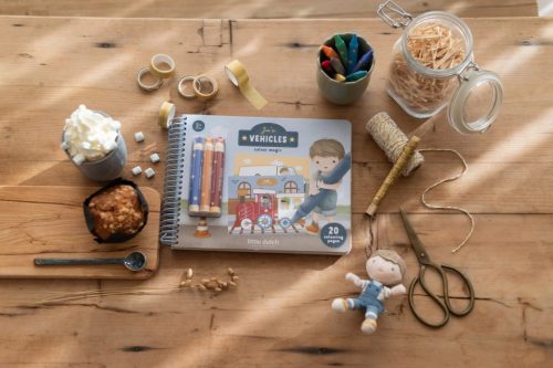 Little Dutch varázsfüzet színes ceruzával - Jim és barátai