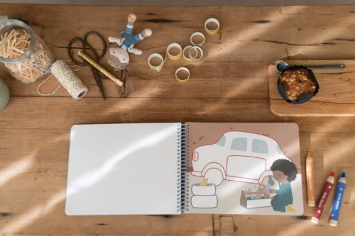 Little Dutch varázsfüzet színes ceruzával - Jim és barátai