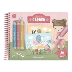   Little Dutch varázsfüzet színes ceruzával - Rosa és barátai