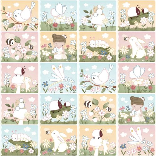 Little Dutch varázsfüzet színes ceruzával - Rosa és barátai