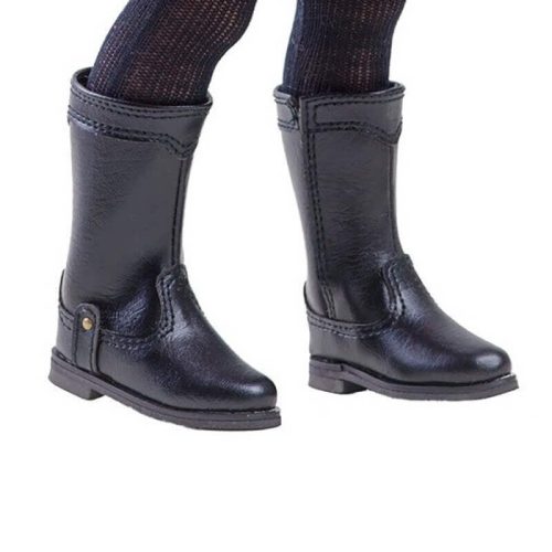 Paola Reina - Las Amigas babacsizma játékbabához - Fekete hosszú szárú