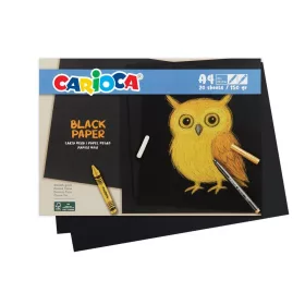 Carioca - Fekete rajzlaptömb A4-es 20 oldalas