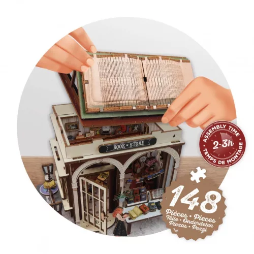 BUKI Dioráma 3D puzzle, Könyvesbolt