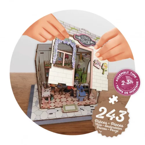 BUKI Dioráma 3D puzzle, Virágbolt